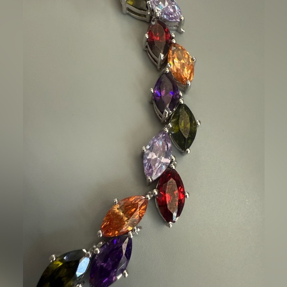 Multi Color Cubic
Zirconia Bridal Wedding  New Bracelets for Women Gift - Picture 3 of 5